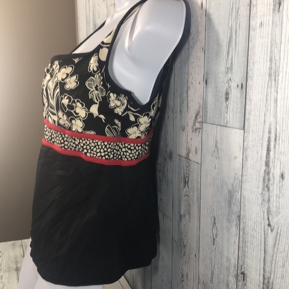 Jamaica Bay Floral Tankini Sz:12 - Picture 2 of 8